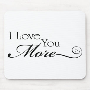 Mousepad Eu te amo mais citações