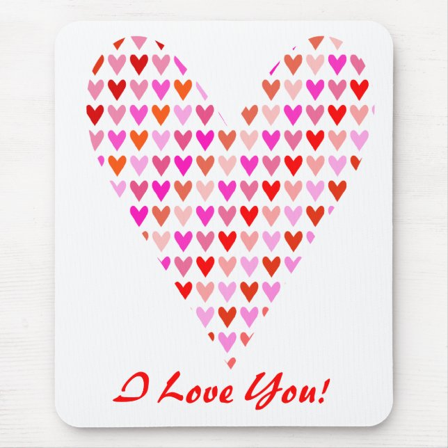Mousepad Eu te amo tapete do rato (Frente)