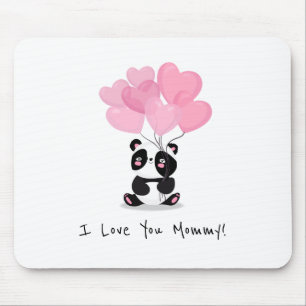Mousepad Eu te amo tapete do rato do dia das mães das
