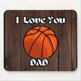 Mousepad Eu Te Amo Um Rato De Basquete Russo Pai