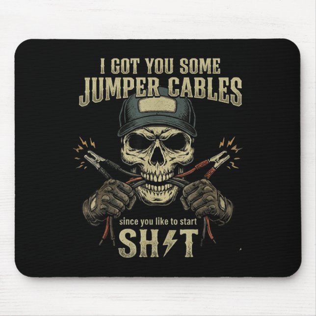 Mousepad Eu te Dei Uns Cabos de Reboque Já Que Você Gosta d (Frente)