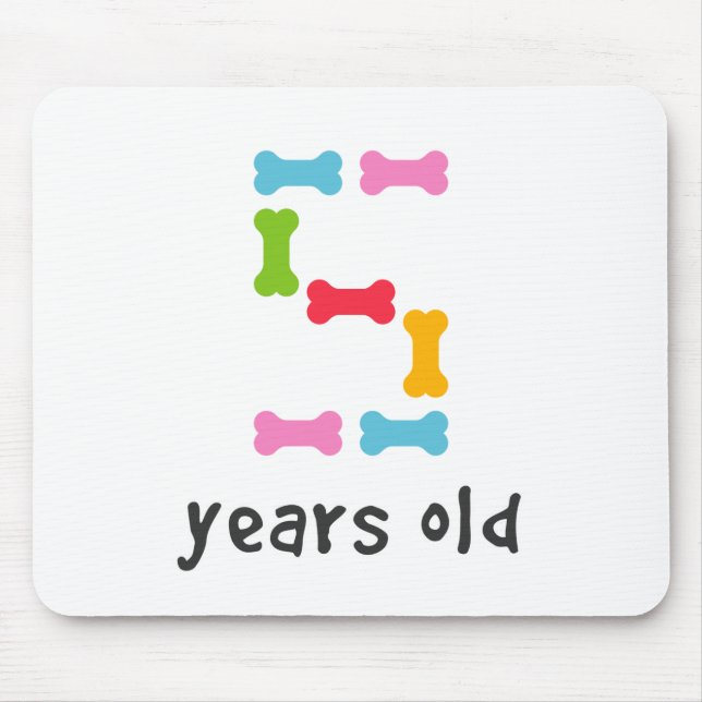 Mousepad Eu tenho cinco anos (Frente)