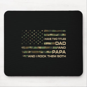 Mousepad Eu Tenho Dois Títulos Pai E Papa Dia de os pais Av