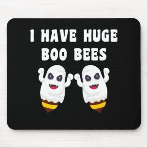 Mousepad Eu Tenho Enormes Abelhas Boo de Halloween Combinan
