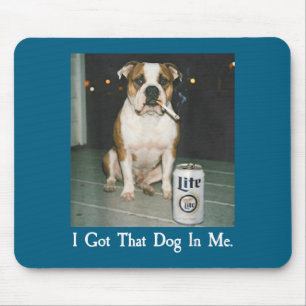 Mousepad Eu Tenho Esse Cachorro Em Mim Cachorro Bulldog Eng