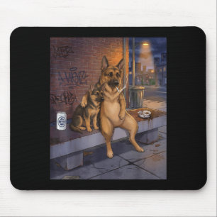 Mousepad Eu Tenho Esse Cachorro Em Mim Cachorro Pastor Alem