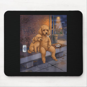 Mousepad Eu Tenho Esse Cachorro Em Mim Funny Poodle Fumando