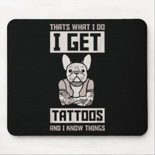 Mousepad Eu Tenho Tatuagens E Sei Coisas - Tatuagem De Cach