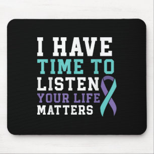 Mousepad Eu Tenho Tempo Para Ouvir A Saúde Mental Da Sua Vi