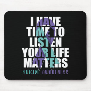 Mousepad Eu Tenho Tempo Para Ouvir Problemas De Vida Suicíd
