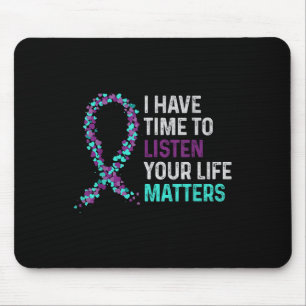 Mousepad Eu Tenho Tempo Para Ouvir Saúde Mental Conscientiz