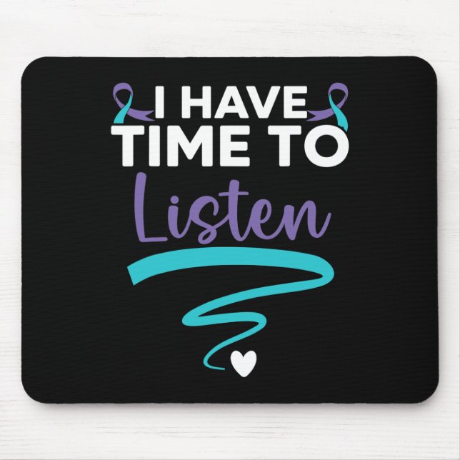 Mousepad Eu Tenho Tempo Para Ouvir Sua Vida É Importante. (Frente)