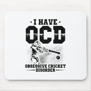 Mousepad Eu tenho TOC Cricket Player Gift Idea
