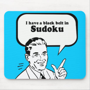 MOUSEPAD EU TENHO UM CINTURÃO NEGRO EM SUDOKU