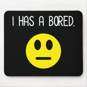 Mousepad Eu Tenho Um Emoji Entediado E Engraçado