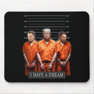 Mousepad Eu Tenho Um Sonho Engraçado Policial Dizendo Citaç