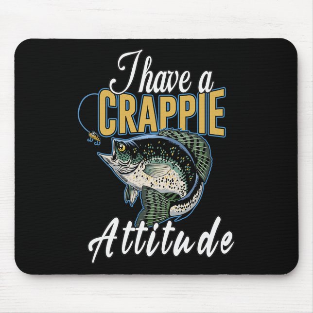 Mousepad Eu Tenho Uma Atitude De Cabeça A Pescar (Frente)