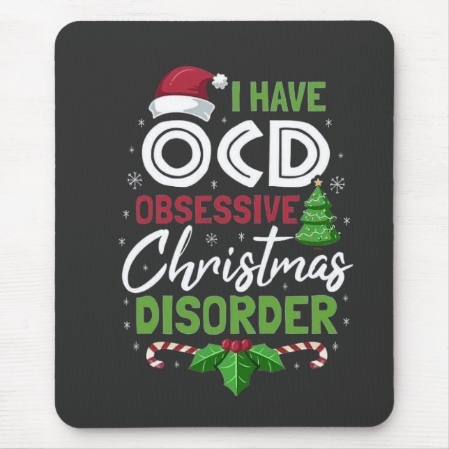Mousepad Eu Tenho Uma Dose De Natal Obsessiva Xmas (Frente)