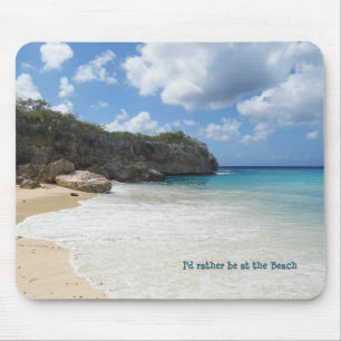 Mousepad Eu teria preferencialmentes na praia (personalizá