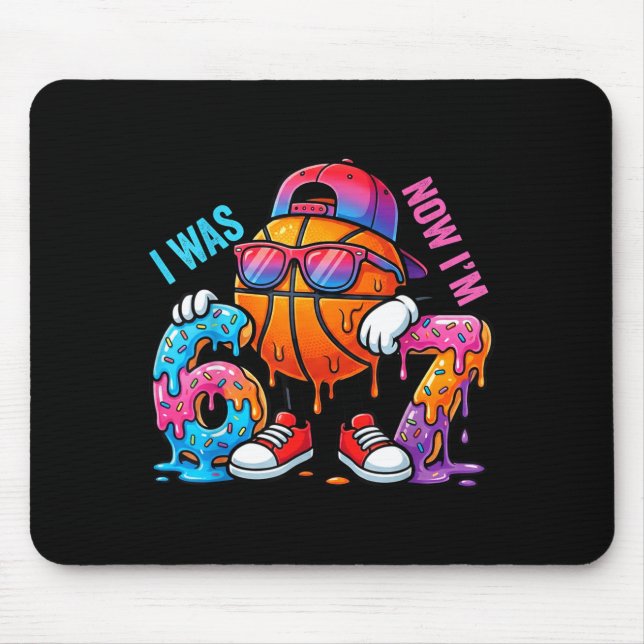 Mousepad Eu tinha 6 anos Agora eu tenho 7 Aniversário Basqu (Frente)