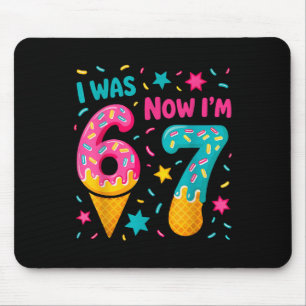 Mousepad Eu tinha 6 anos agora eu tenho 7 Seis Sete Meme So
