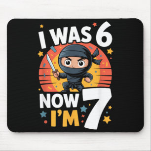 Mousepad Eu Tinha 6 Anos Agora Tenho 7 Anos Festa de Aniver