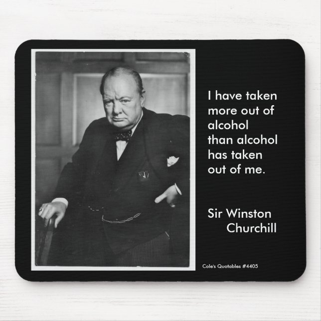 Mousepad Eu tomei mais fora do álcool… (Frente)