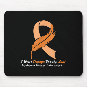Mousepad Eu Uso Laranja Para a Conscientização da Leucemia 