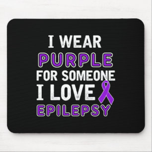 Mousepad Eu Uso Roxo - Conscientização sobre Epilepsia