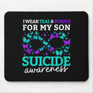 Mousepad Eu Uso Roxo E Azul Turquesa Pelo Meu Filho Prevenç