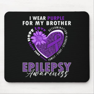 Mousepad Eu Uso Roxo Pelo Meu Irmão Conscientização Sobre E