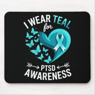 Mousepad Eu Uso Verde Azulado Para Conscientização Sobre Tp