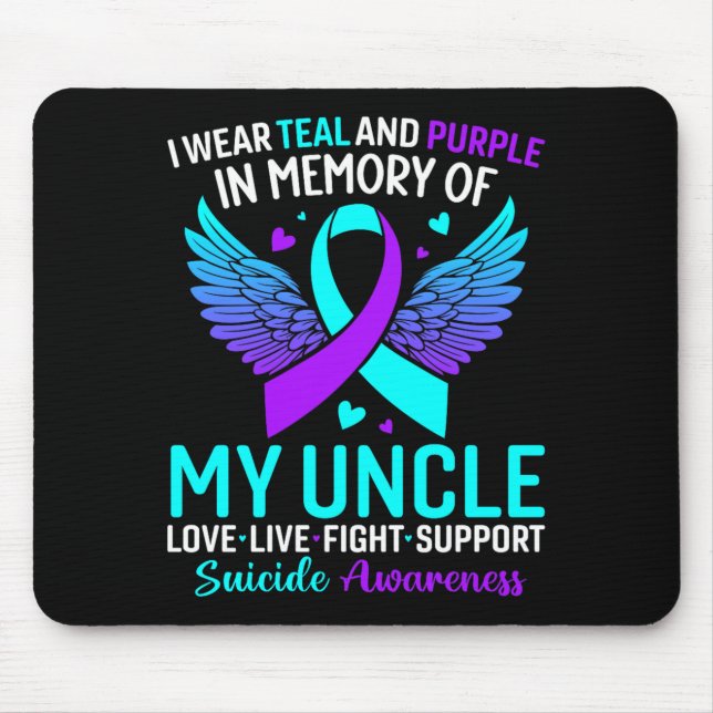 Mousepad Eu Uso Verde-Limão E Roxo Para a Prevenção do Meu  (Frente)