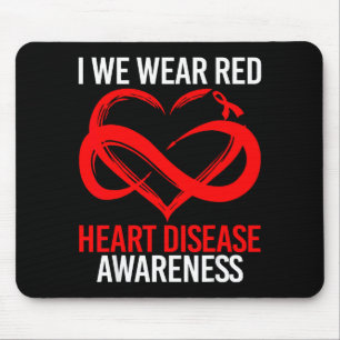 Mousepad Eu Uso Vermelho Para Fita Vermelha de Conscientiza