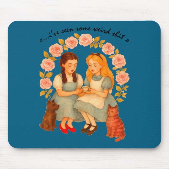Mousepad Eu Vi Algumas Citações Sarcásticas Estranhas e Div (Frente)
