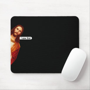 Mousepad Eu Vi Aquele Pad De Mouse Jesus
