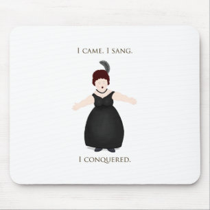 Mousepad "Eu Vim, Cantei, Conquistei" cantor de vocalista