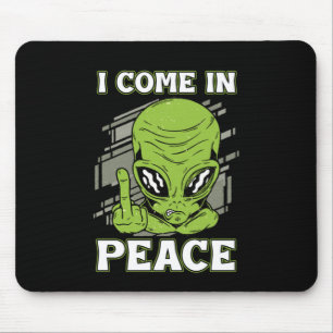 Mousepad Eu Vim Em Paz OVNI Aliens de Alienígena de Acredit