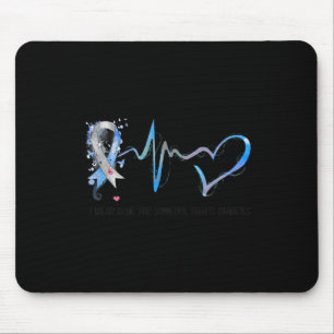 Mousepad Eu Visto Azul Para Alguém Combatendo A Consciência