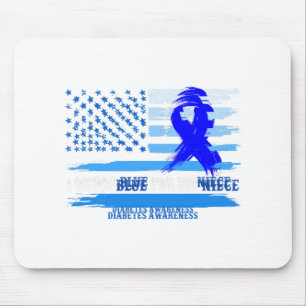 Mousepad Eu Visto Azul Para Meu Próprio Mês De Consciência