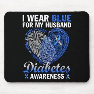 Mousepad Eu Visto Azul Para Minha Família De Consciência Da
