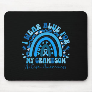 Mousepad Eu Visto Azul Para Minha Família De Consciência Do