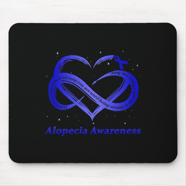 Mousepad Eu Visto Azul Para O Guerreiro Da Consciência Da A (Frente)