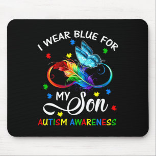 Mousepad Eu Visto Azul Para O Meu Filho Autismo Consciência