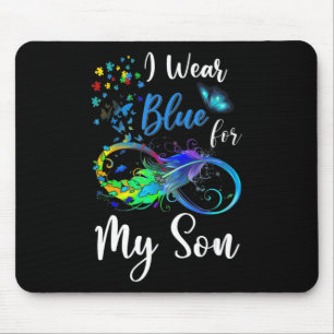 Mousepad Eu Visto Azul para o Meu Filho Autismo Sensibiliza