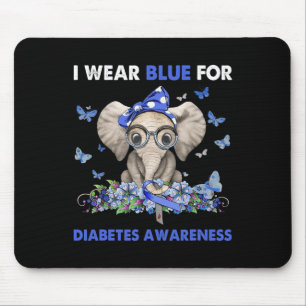 Mousepad Eu Visto Azul Para Os Elefantes Da Consciência Da