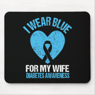 Mousepad Eu Visto Azul Para Os Homens De Consciência Da Dia