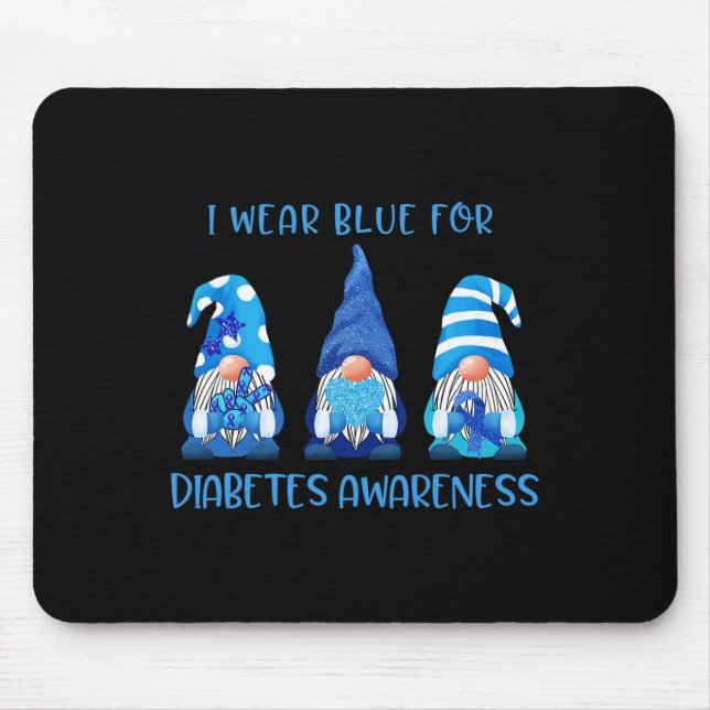 Mousepad Eu Visto Azul Para Sensibilizar Os Gnomos Pela Paz (Frente)