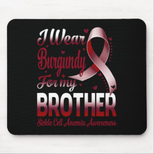 Mousepad Eu Visto Burgundy Para A Anemia De Células Falsifo