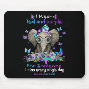 Mousepad Eu Visto Elefante De Consciência Do Suicídio Em Te